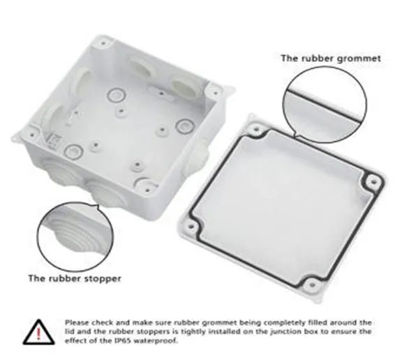 ABS Plastic Waterproof Junction Box Universal Electrical Project Enclosure 150x110x70mm