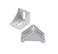 4040 Corner Fitting Angle Aluminum L Type Connector Bracket For Aluminum Profile