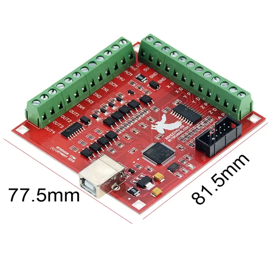 CNC USB MACH3 100Khz Breakout Board 4 Axis Interface Driver Motion Controller