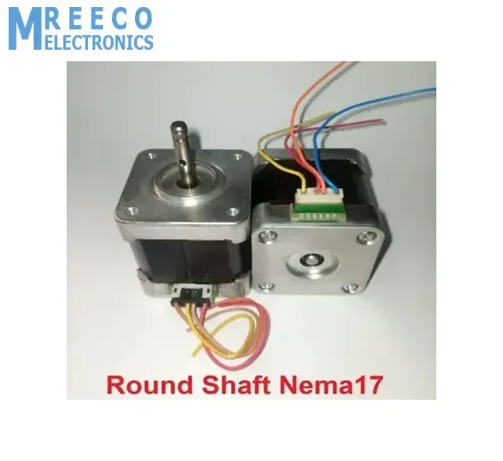 Round Shaft Nema17 Stepper Motor For 3D Printer & CNC