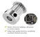 GT2 Pulley 20 Teeth 6.35mm Bore Timing Gear Aluminum Alloy Pulley For CNC 3D Printers