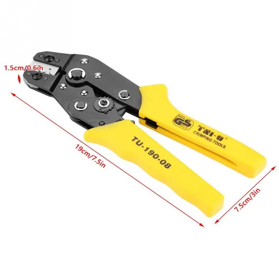 TU-190-08 Terminals TU Tool Crimping Tool Crimping Cable Cutter for 24AWG-10AWG 0.08-0.5sq.mm