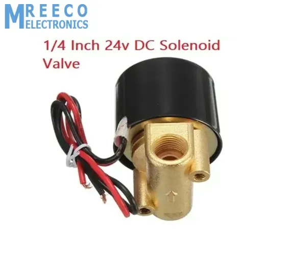 1/4 Inch 24v DC Solenoid Valve For Water Air Gas