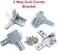 3 Way End Corner Bracket Connector for T Slot Aluminum Extrusion Profile 4040