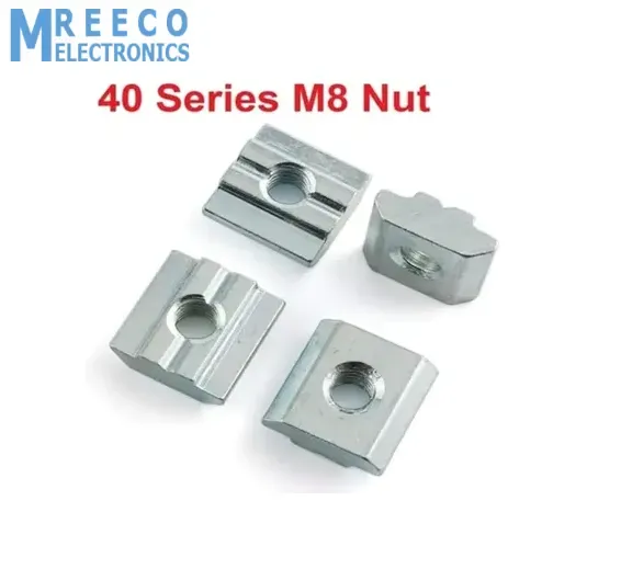 40 Series M8 T Slot Nut Sliding Nut for 4040 Aluminum Extrusion Hammer Head Drop In Connector