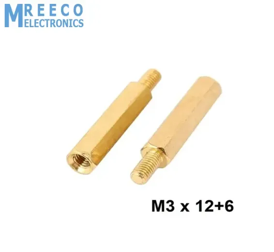 M3 Thread 16+4mm Male To Female Brass Hex PCB Standoff Spacer Pillar