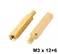 M3 Thread 16+4mm Male To Female Brass Hex PCB Standoff Spacer Pillar