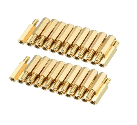 M3 Thread 16+4mm Male To Female Brass Hex PCB Standoff Spacer Pillar