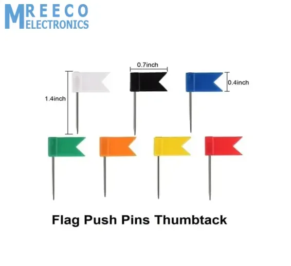 Flag Push Pins Marker Marking Pins Office Thumbtack for Notice Cork Board Map