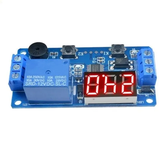 12v Digital LED Timer Module Adjustable Timer Relay Time Control Switch Trigger Timing Board