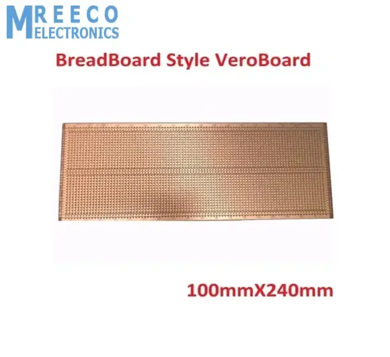 BreadBoard Style Veroboard 100mm x 240mm Project Board Prototyping Board StripBoard