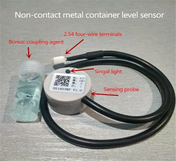 Ultrasonic Non Contact Liquid Level Sensor Metal Container Detector DS1603NF