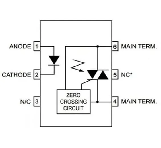 MOC3061 Zero Cross Phototriac Driver Optocoupler IC DIP6