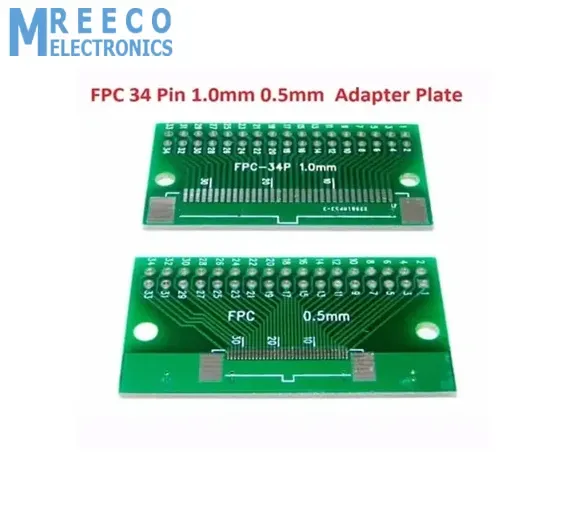 FPC FFC 34 Pin 1.0mm 0.5mm Pitch Adapter Plate Connector PCB Board SMD Converter