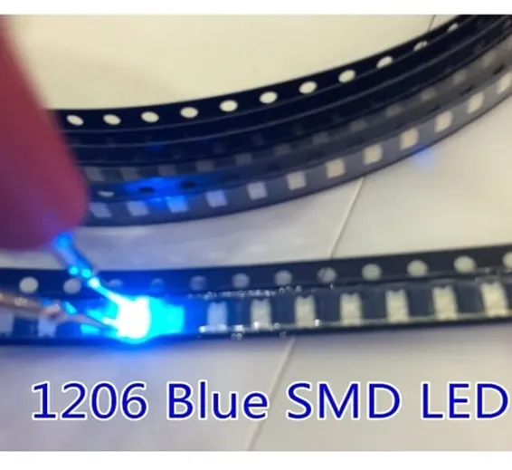 Blue SMD 1206 LED Super Bright Light Emitting Diode