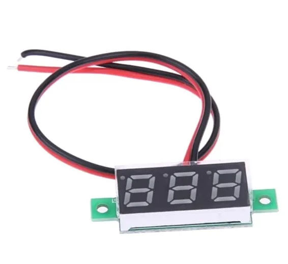 Two wire 0.28 Inch LED Mini DC Voltmeter Digital Display Voltage Tester Meter