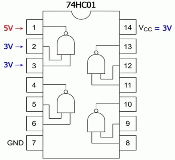 HD74HC01 Nand Gate IC