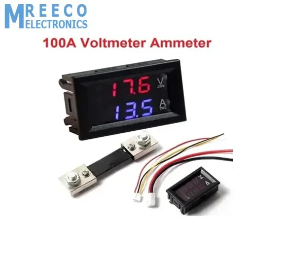 100A Digital Display Voltmeter Ammeter ZFX VC288 Dual LED Voltage Current Tester Monitor Panel Gauge WIth Shunt