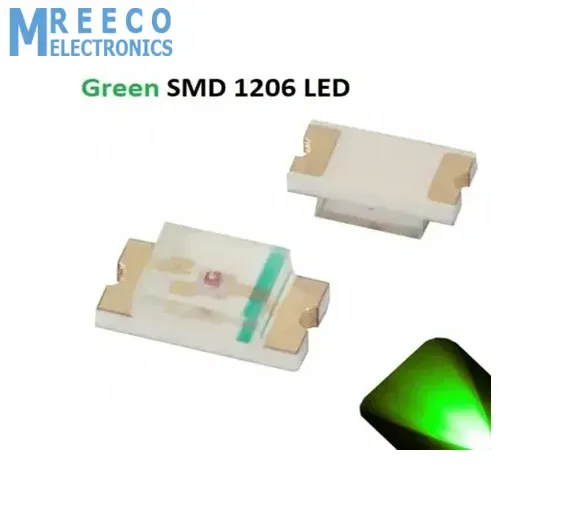 Green SMD 1206 LED Super Bright Light Emitting Diode In Pakistan