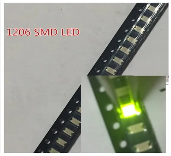 Green SMD 1206 LED Super Bright Light Emitting Diode