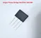 600V 2A single Phase Bridge Rectifier KBF206