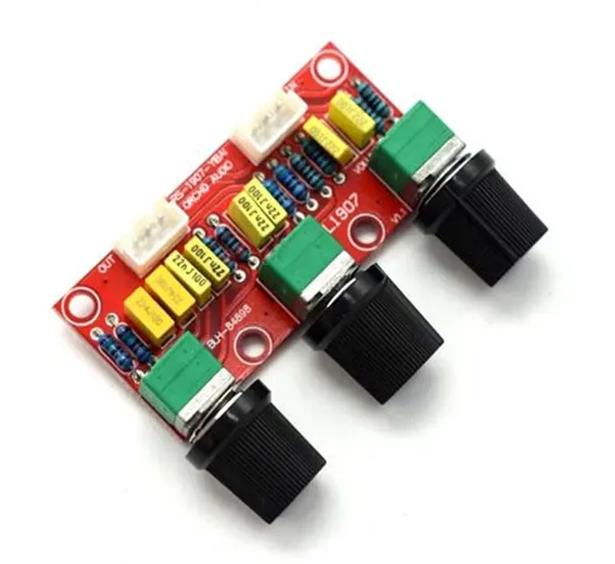 Lusya Mini Passive Tone Preamp Board Bass Treble Volume Control Pre-amplifier Preamp Board E3-001