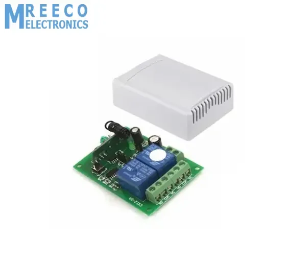 2 Channel RF Wireless System Remote Control Switch Module with Shell 12V 10A 315MHz for Smart Home