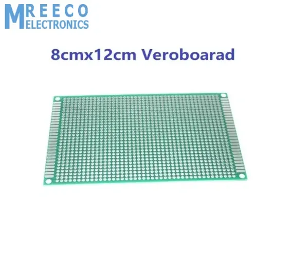 8x12cm Double Sided Fiberglass PCB Veroboard Stripboard Circuit Project Board