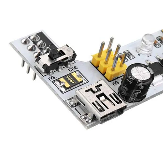 MB102 2 Channel 3.3V 5V Breadboard Power Supply Module White Breadboard Dedicated Power Module MB-102 Solderless Bread Board