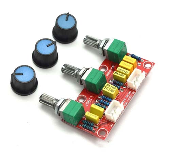 Lusya Mini Passive Tone Preamp Board Bass Treble Volume Control Pre-amplifier Preamp Board E3-001