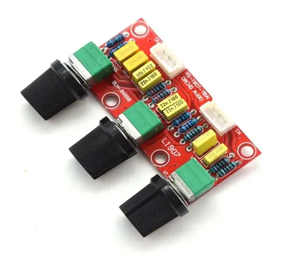 Lusya Mini Passive Tone Preamp Board Bass Treble Volume Control Pre-amplifier Preamp Board E3-001