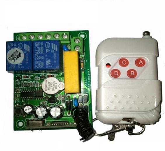 2 Channel Wireless 433Mhz Remote Control Switch Module AK RK02S 220B With RF Remote Controller Transmitter