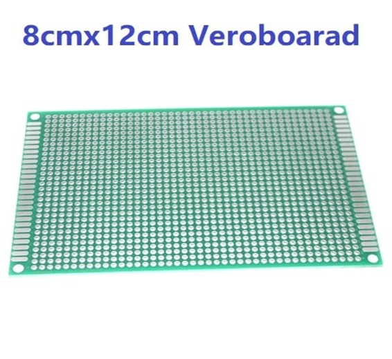 8x12cm Double Sided Fiberglass PCB Veroboard Stripboard Circuit Project Board