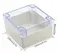 4.7 x 4.7 x 3.5 (120mmx120mmx90mm) Plastic Electronic Project Box Junction Enclosure Case Box Waterproof Clear Cover