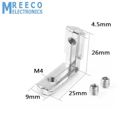 Extrusion Corner | Fixed Block | L-Type Internal 20x20
