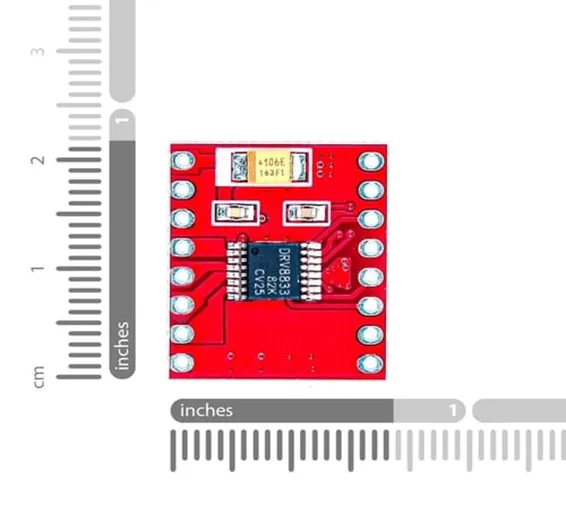 DRV8833 DC Motor Driver Module Dual channel 1.5A per channel 2.7V to 10.8V