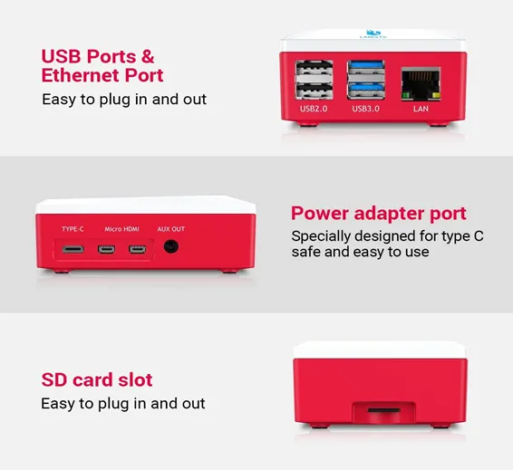 Raspberry Pi 4 B Model B Starter Kit 8GB RAM and 32GB SD Card