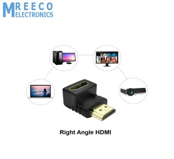 Right Angle HDMI Male to Female port Adapter L Shaped 90 Degree Connector