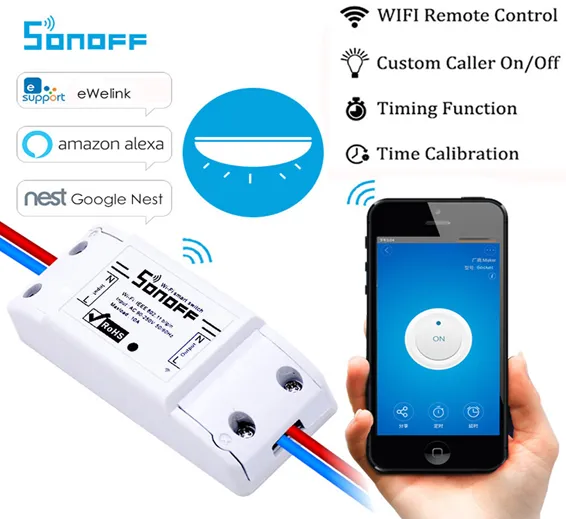 SONOFF Basic 10A WiFi Remote Switch Smart Wireless Automation Module