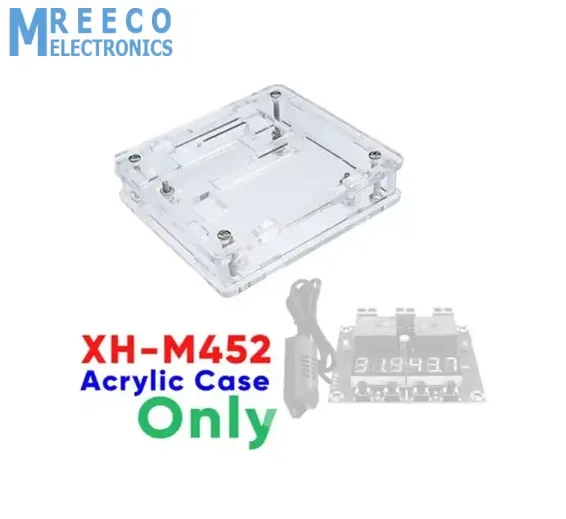 Transparent Acrylic Case Shell For XH-M452 Temperature &amp; Humidity Controller