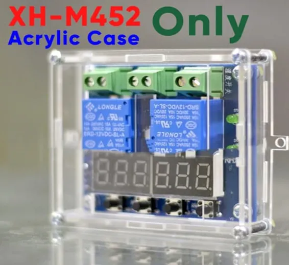 Transparent Acrylic Case Shell For XH-M452 Temperature &amp; Humidity Controller