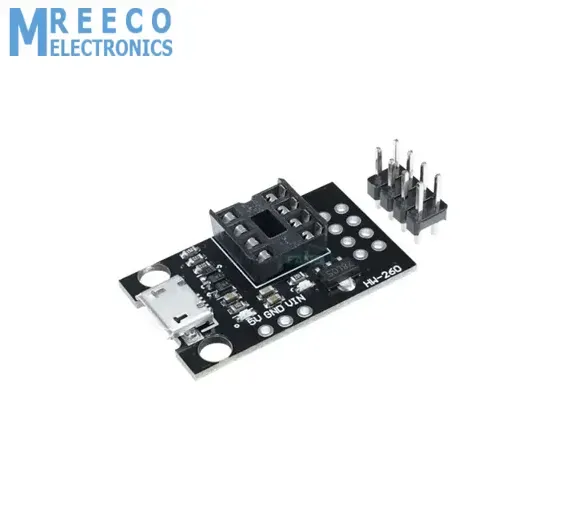 Pluggable Development Programming Board HW-260 For ATtiny13A/25/45 Micro Usb Power Connector Module