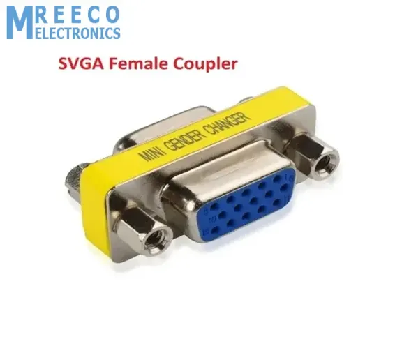 VGA Mini Gender Changer HD15 Female To Female VGA Coupler Cable Adapter