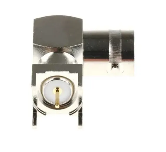 BNC Female Connector PCB Mount Right Angle 50Ω