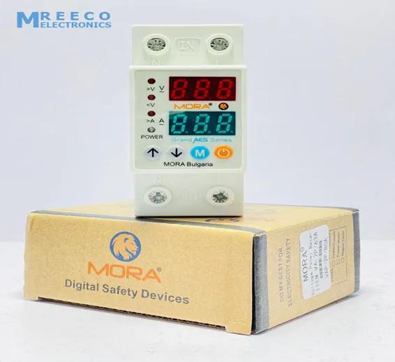 63A 220V Mora voltage protector , Adjustable Device for Voltage Mora Bulgaria in Pakistan