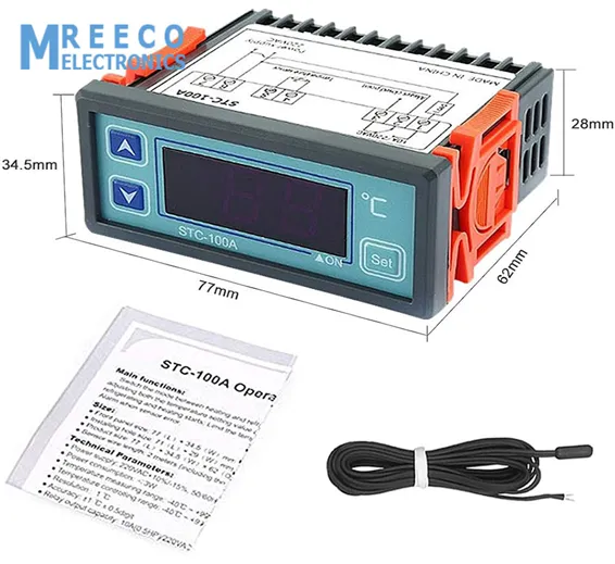 Elitech Temperature Controller for Cake Cabinet Thermostat STC 100A in Pakistan