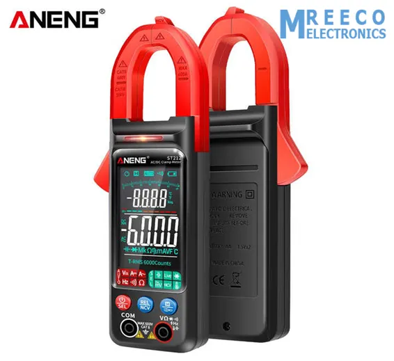 ANENG ST212 Digital DC/AC Clamp Meter Current 400A Amp Multimeter Large Color Screen