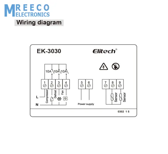 Elitech EK-3030 Digital Temperature Controller Heating or Cooling System Multi-Use in Pakistan