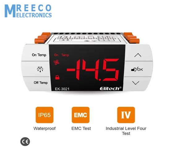 EK-3021 Digital Temperature Controller Refrigeration System with Defrost Mode Elitech in Pakistan