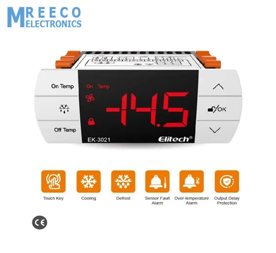 EK-3021 Digital Temperature Controller Refrigeration System with Defrost Mode Elitech in Pakistan